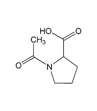 N-乙酰－L-脯氨酸結構式