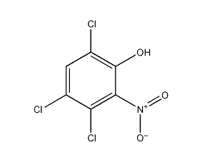 3,4,6-三氯-2-硝基酚結構式