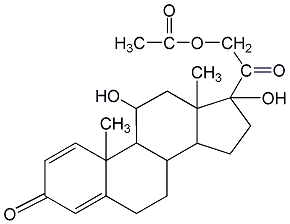 醋酸潑尼松龍結構式